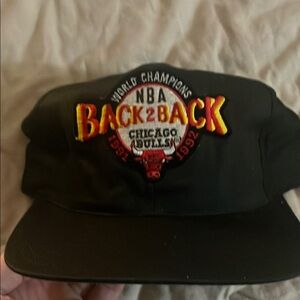 Vintage 1991-92 NBA Chicago Bulls Back2Back Champions Hat